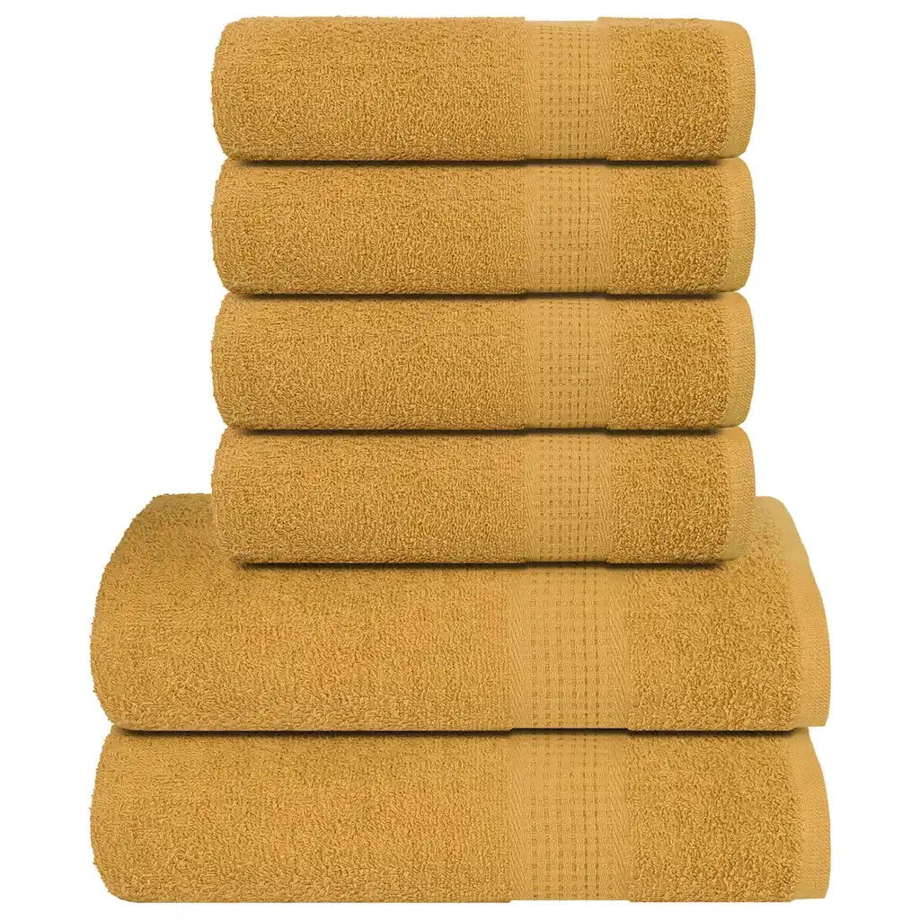 Set di asciugamani 6 pezzi FROGN Oro 360 g/m² 137084