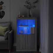 Armadietto con Luci LED Grigio Sonoma in Legno Multistratocod mxl 132636