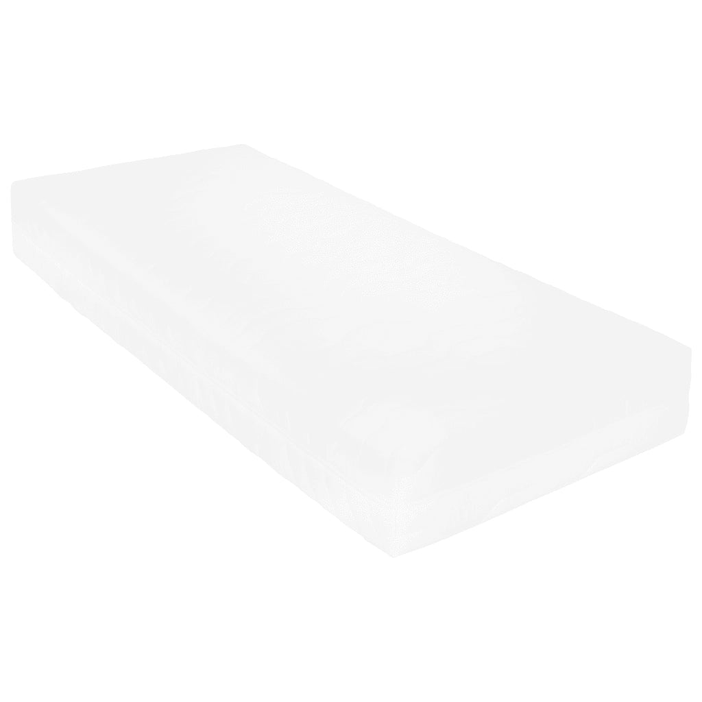 Divano Letto con Materasso 90x200 cm Bianco in Legno di Pino 3083585