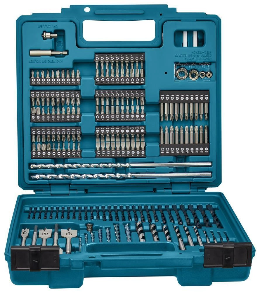 Makita E-11689 punta per trapano Set di punte per trapano 256 pz