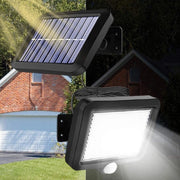 Trade Shop - Faretto Led Da Esterno Con Pannello Solare Sensore Di Movimento Crepuscolare -