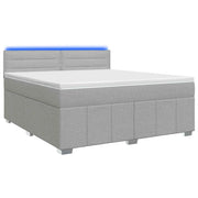 Letto box spring con materasso Grigio Chiaro 140 x 200 cm 3452684