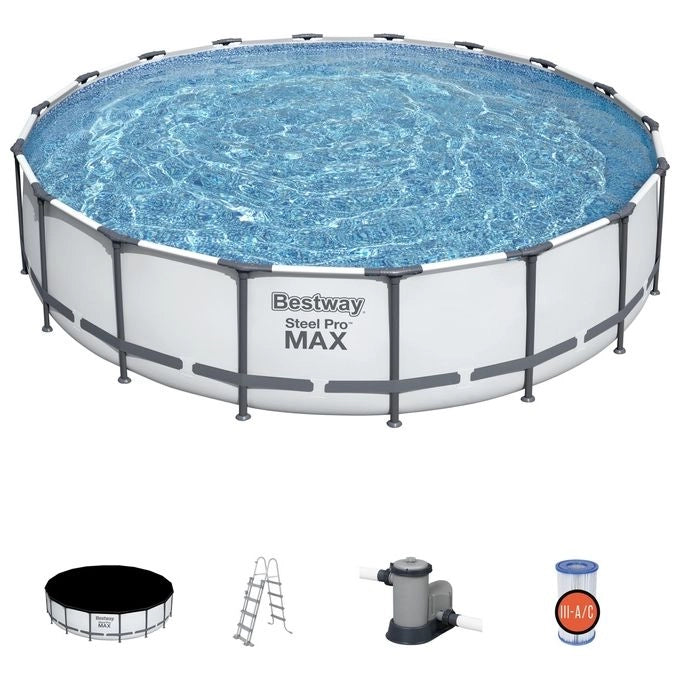 Bestway Steel Pro 56462 piscina fuori terra Piscina con bordi Piscina rotonda 23062 L Blu