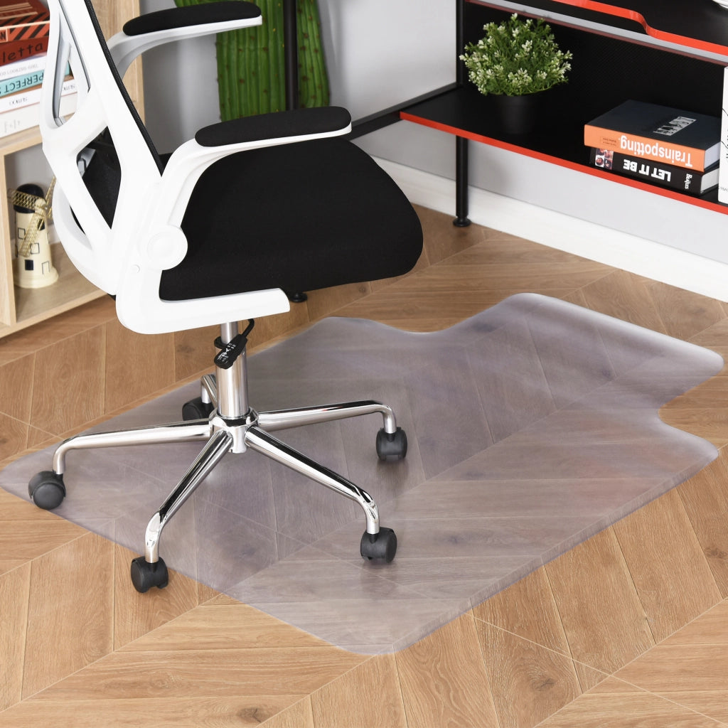 Tappetino per Sedia Ufficio Salvapavimento in Plastica, 90x120cm, Trasparente