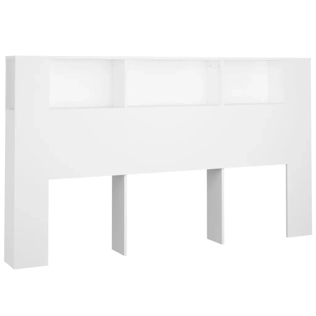 Testiera con Scomparti Bianca 180x18,5x104,5 cm