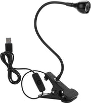 Lampada UV a LED con Clip e Interruttore - Riparazione di Telefoni Cellulari e Gelnageli con Luce Ultravioletta LED a 3W - Bureaulampa Flessibile con Schermo e Interruttore.