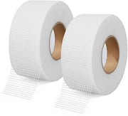 Tape a rete di vetro autofibro, 2 pezzi, 5 cm x 80 m, nastro autofibro per impermeabilizzazione, nastro a rete, strisce per sigillatura, nastro di vetro per riparazione di fessure e buchi
