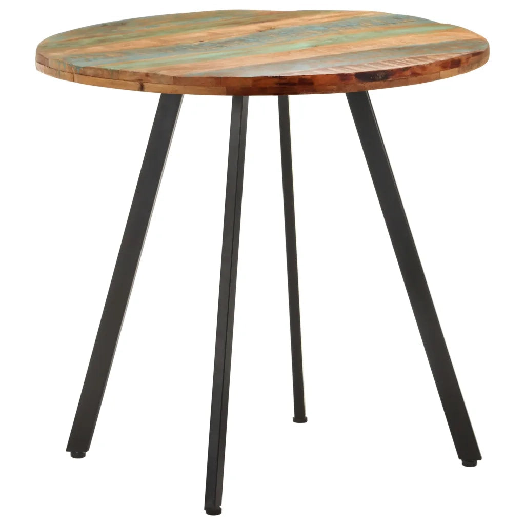 Tavolo da Pranzo 80 cm in Legno Massello di Recupero 320484