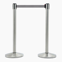 2 Colonnine Tendinastro di 3 m in Acciaio nastro Grigio