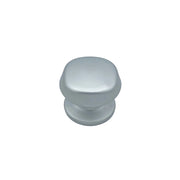 Pomolo fisso per porta SAGUATTI 172/70EB in alluminio argento satinato