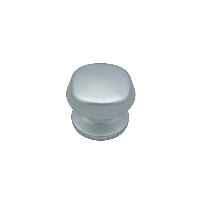 Pomolo fisso per porta SAGUATTI 172/70EB in alluminio argento satinato