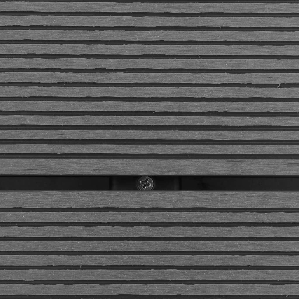 Piatto doccia da esterno piatto doccia da giardino piatto doccia da terrazza piatto doccia da piscina acciaio inox WPC 80 x 62 cm grigio 02_0001981