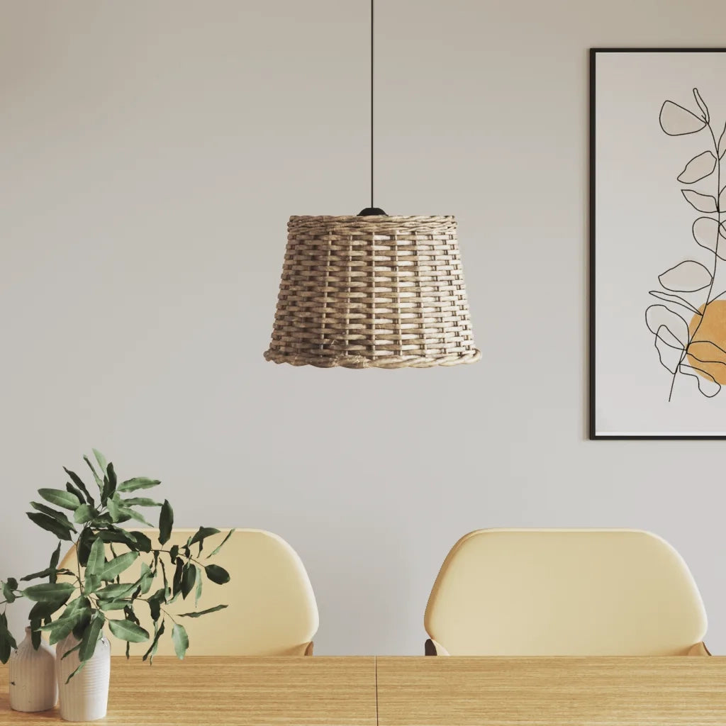Paralume da Soffitto Marrone ?40x26 cm in Vimini CFW6676865