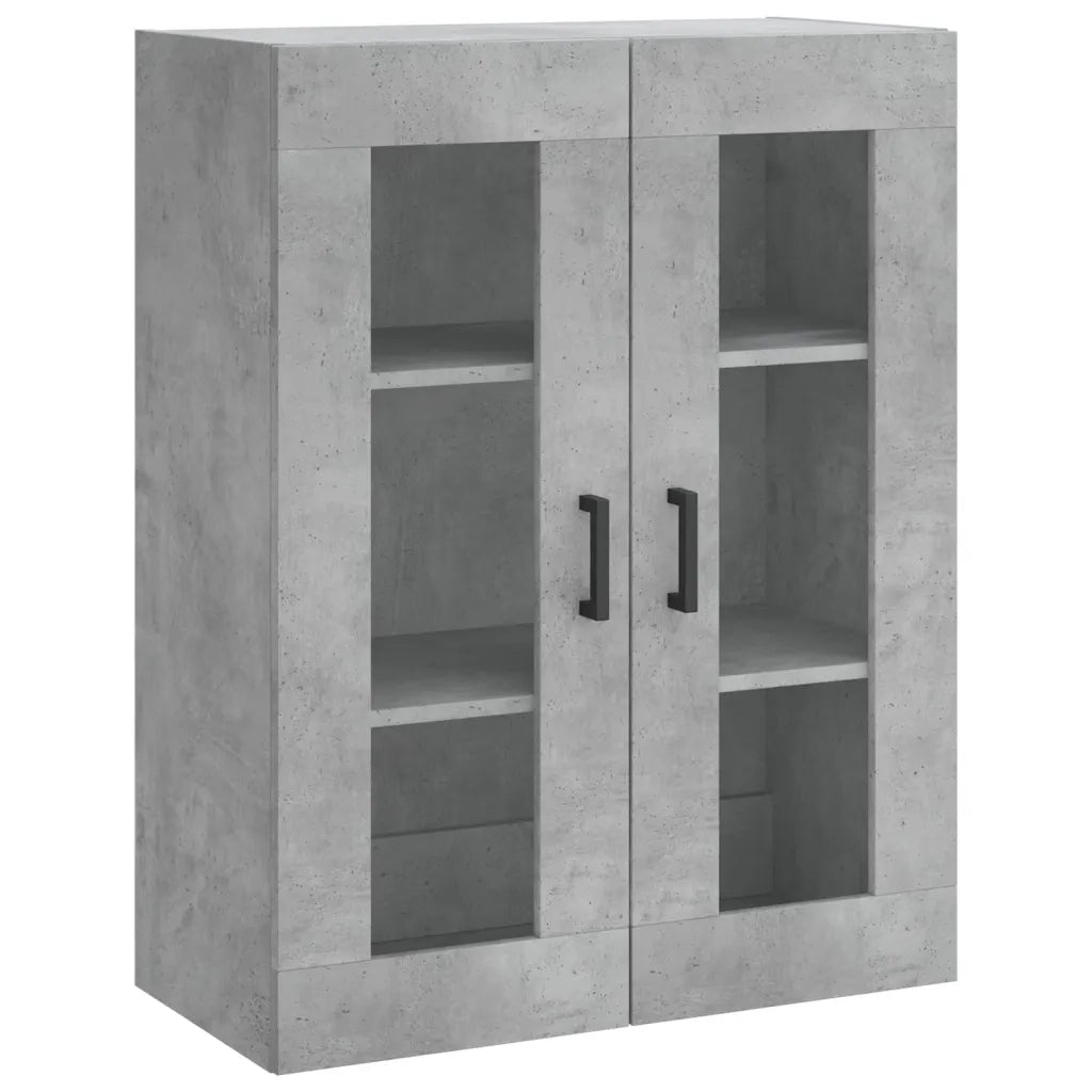 Armadietti a Parete 2 pz Grigio Cemento in Legno Multistrato CFW4736839