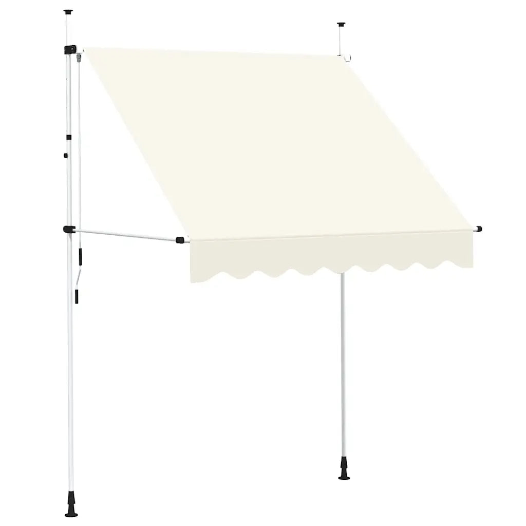 Tenda da Sole Retrattile Manuale 200 cm Crema 143694