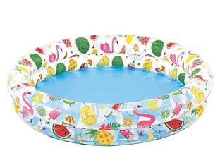 PISCINA GONFIABILE TONDA DUE ANELLI  +2 ANNI  cm.122x25h.  peso kg.0,97 (59421)    INTEX