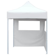 Gazebo | Pergolato Pieghevole Professionale 2 Pareti 2x2m Acciaio Bianco