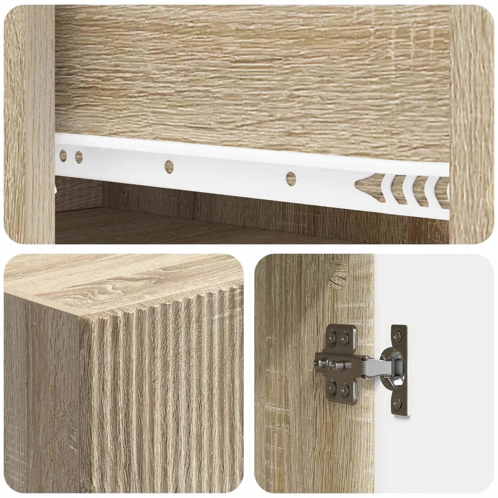 Set di armadi 2 pcs 66 x 34,5 x 90 cm Legno ingegnerizzato