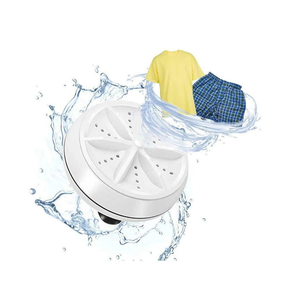 Trade Shop - Mini Lavatrice Ad Ultrasuoni Portatile Usb Lavaggio Con Turbine Da Viaggio Barca -
