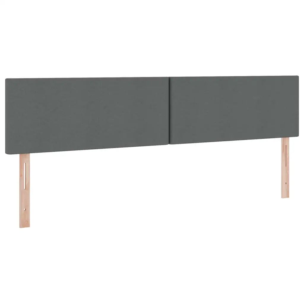 Letto con contenitore LED e materasso Grigio Scuro 200 x 200 cm