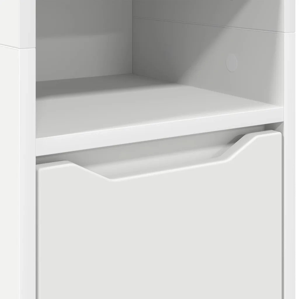 Mobile da Bagno Bianco 30,5 x 30 x 195 cm Legno multistrato