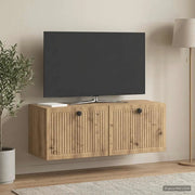 Mobile Porta TV da Muro Rovere Artigianale 78,5 x 31 x 30 cm 898044