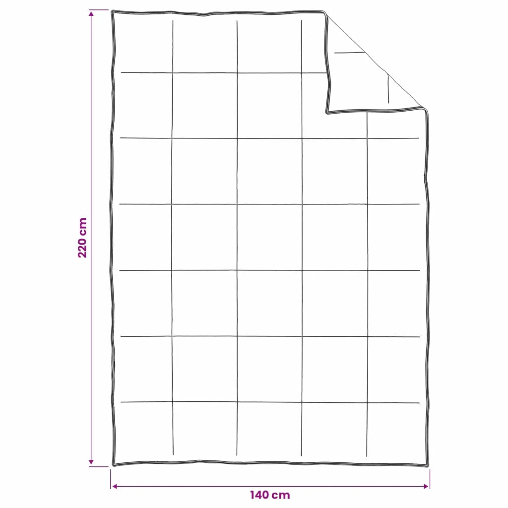 Set copripiumino invernale 3 pz Bianco Fibra di bambù 3432363