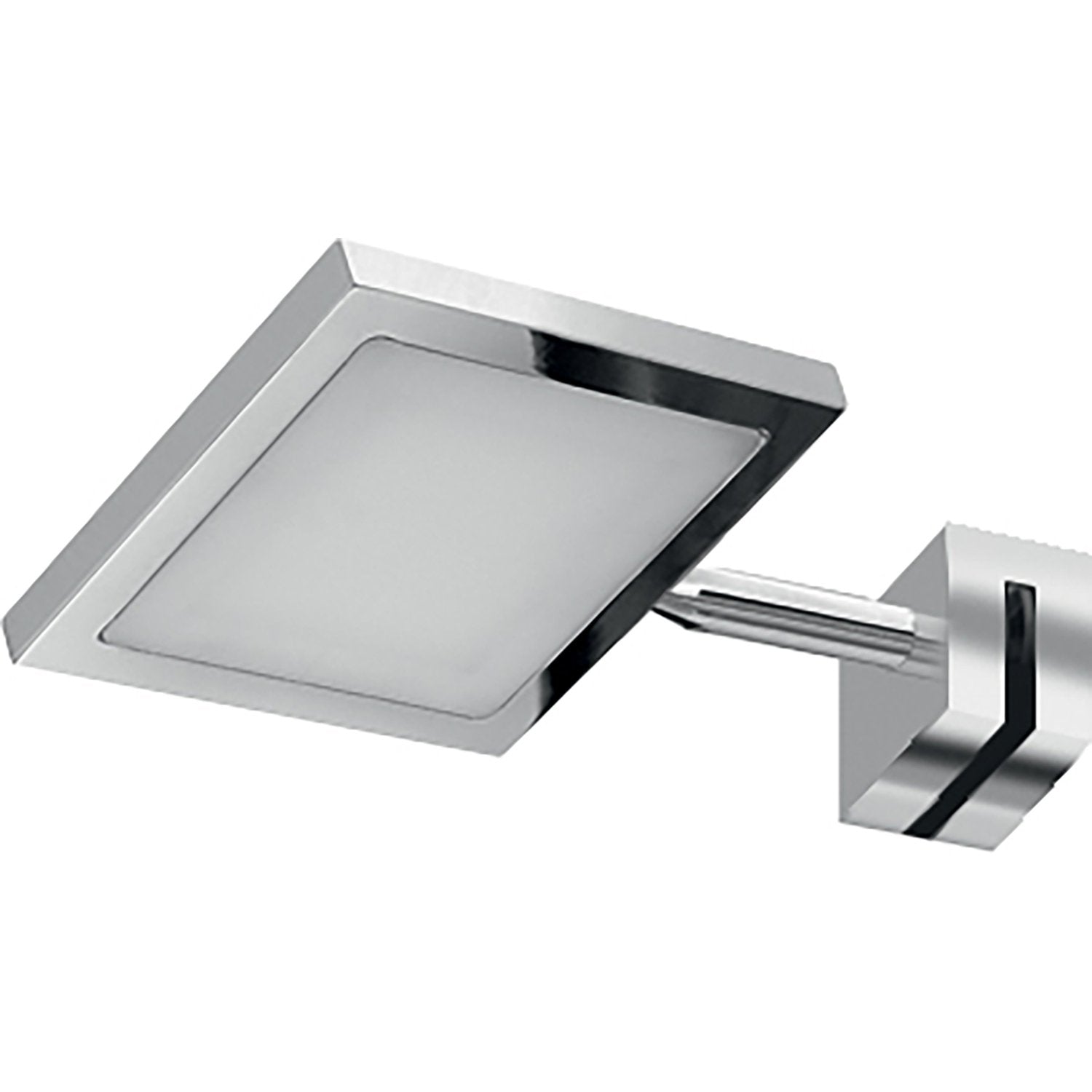 Lampada applique led con attacco univrsale a pinza in Cromall e resine termoplastice DO40 serie Gedy IBIZA Cromato