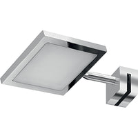 Lampada applique led con attacco univrsale a pinza in Cromall e resine termoplastice DO40 serie Gedy IBIZA Cromato