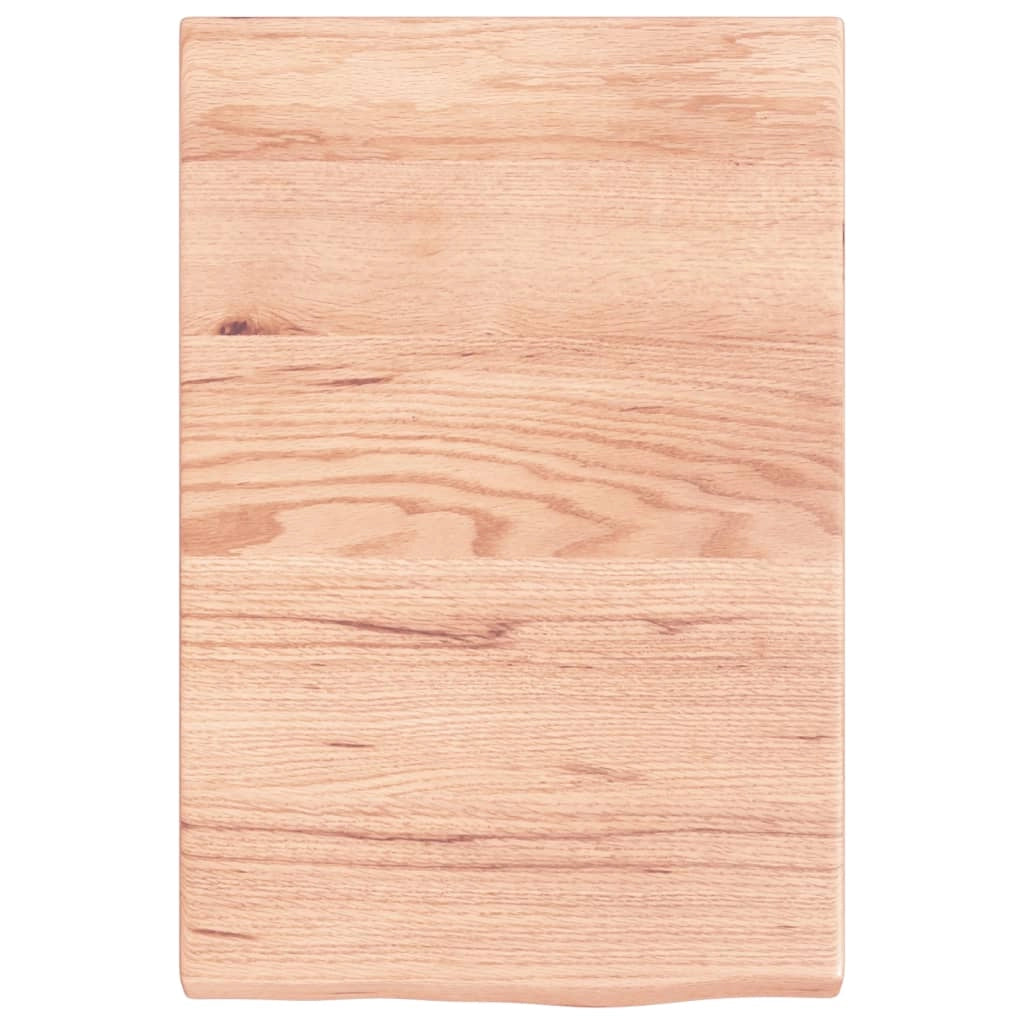 Piano Bagno Marrone 40x60x(2-4) cm Legno Massello Trattatocod mxl 78865