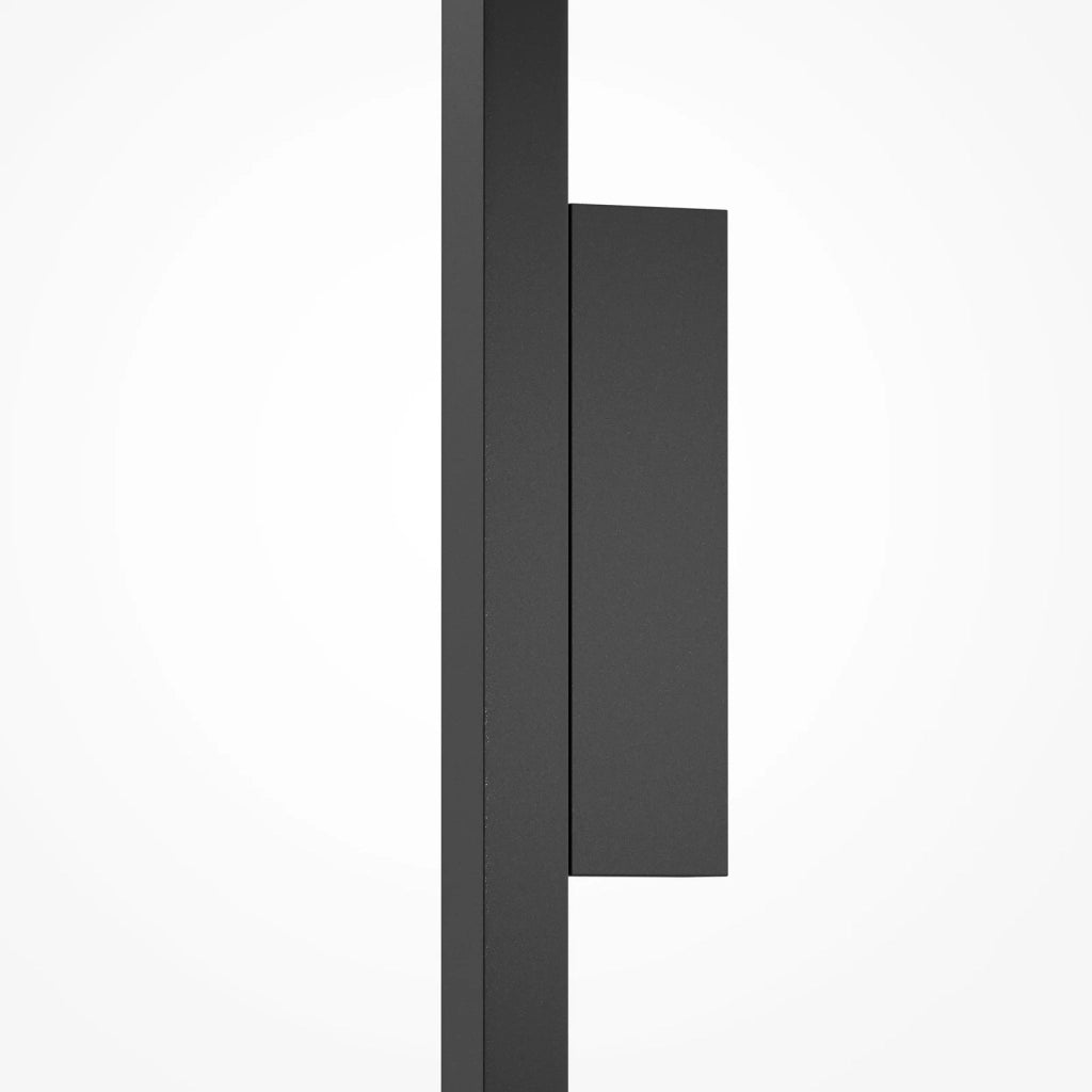 Maytoni Applique moderna Halo 1 luce LED integrato nero alluminio