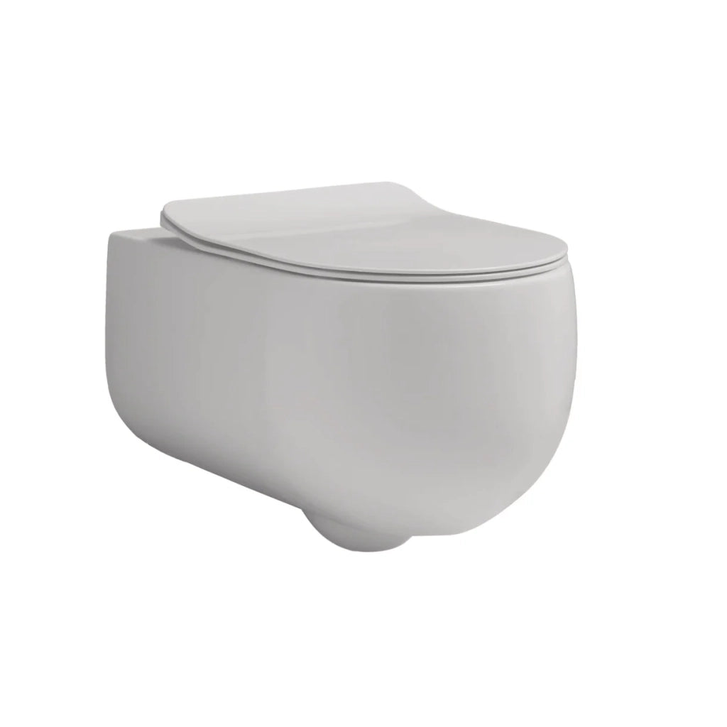 Wc Sospeso Senza Brida Bianco Opaco "Flo 54"