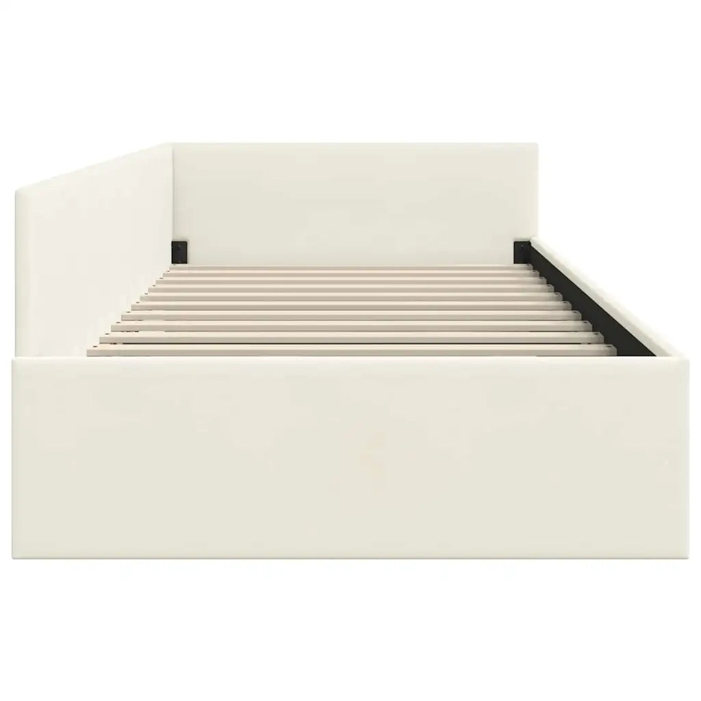 Cornice del letto ad angolo con testiera Crema 90 cm x 200 cm 42016088