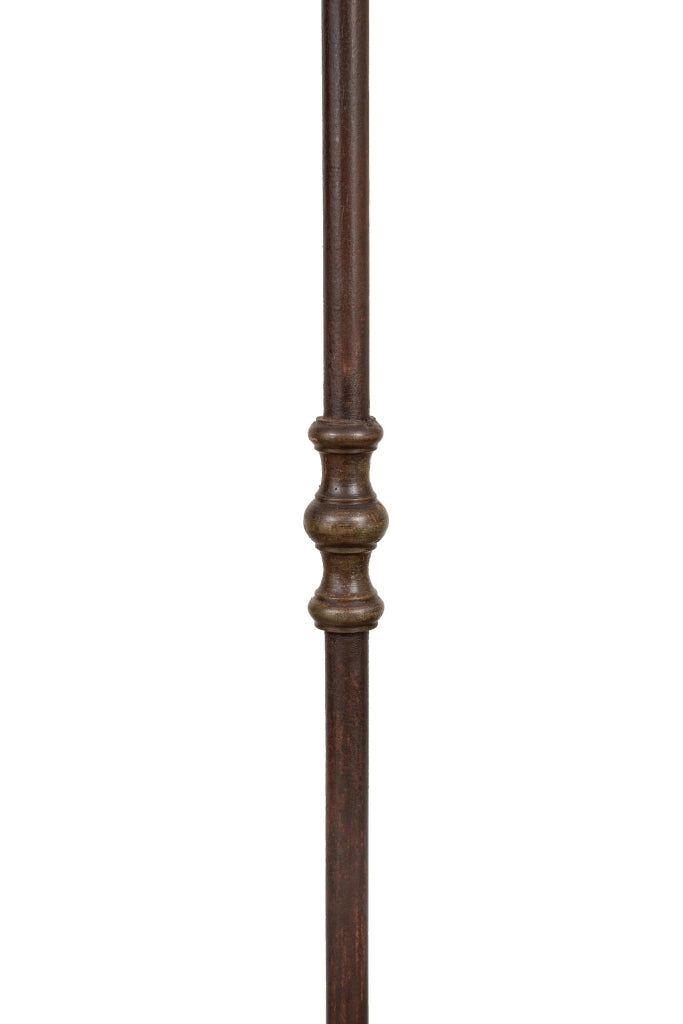 Biscottini Candeliere a piantana in ferro battuto lavorato a mano finitura L50XPR50XH185 cm