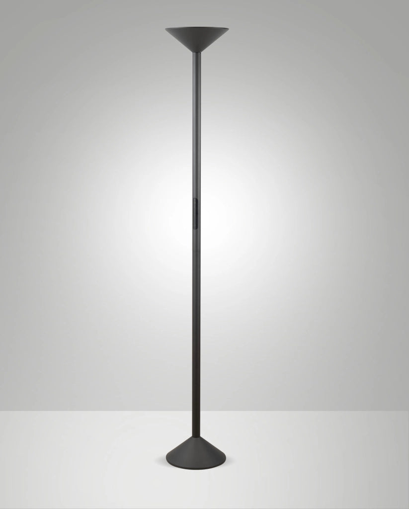 Lampada da terra Tratto LED 50W 4000lm CCT Antracite - Struttura in metallo e metacrilato, Dimmerabile al tocco, IP20, 175.5cm - Tratto Design