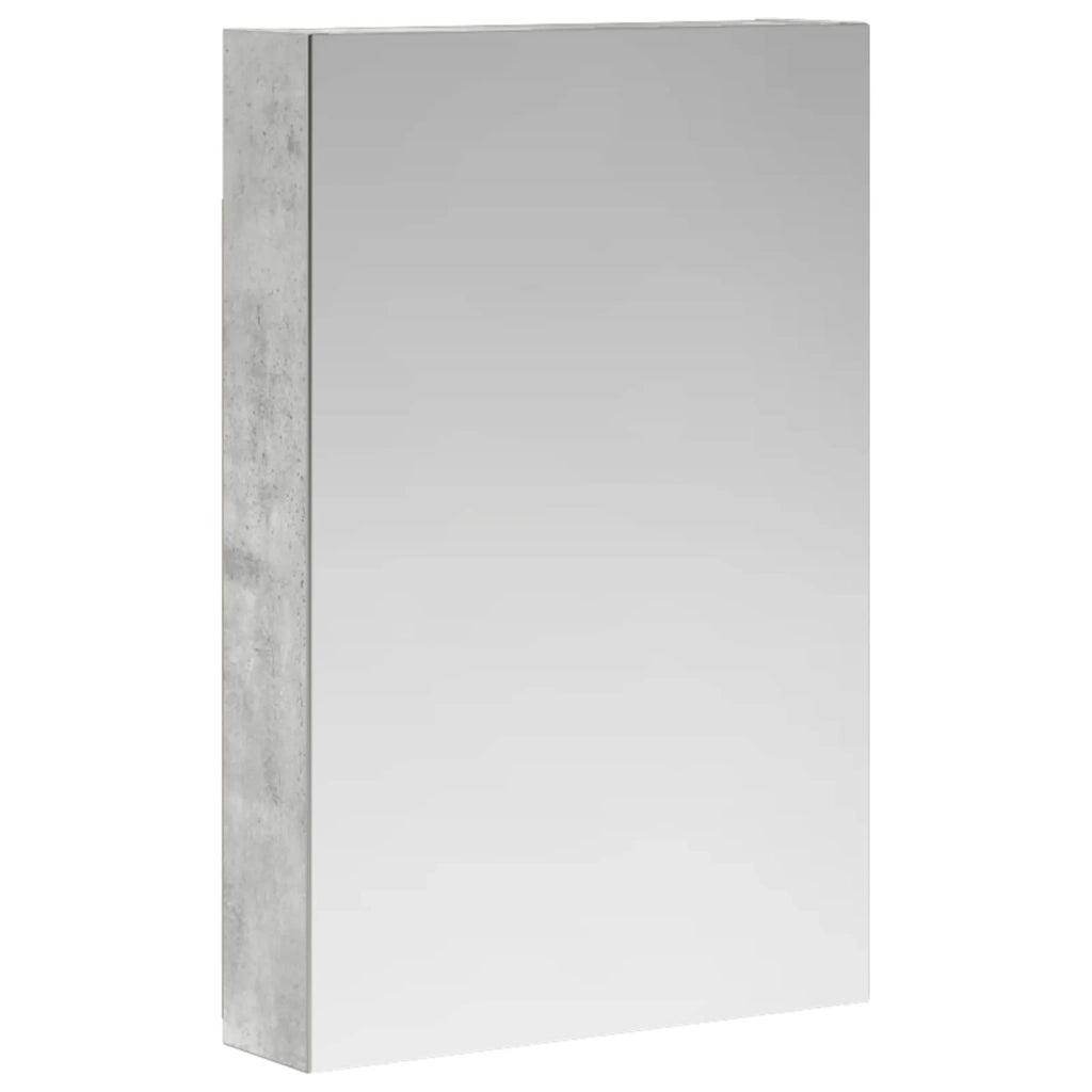 Mobiletto per specchio da bagno con lo scaffale Grigio cemento 889026