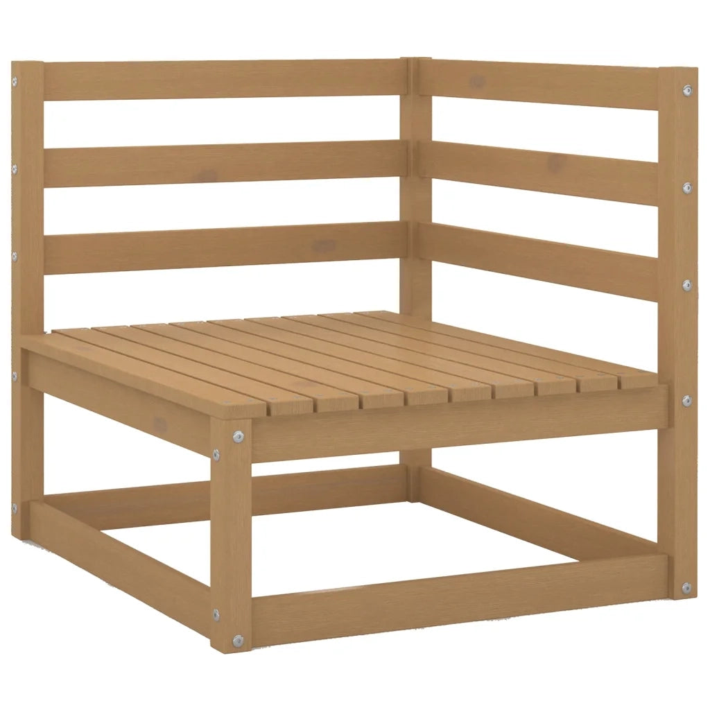 Set Salotto da Giardino 6pz Marrone Ambra Legno Massello Pino 3075402