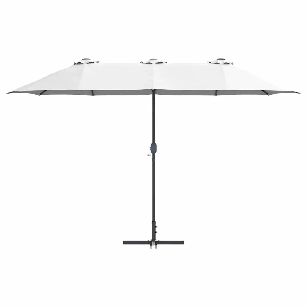 Ombrello da giardino-Ombrellone da spiaggia Sabbia 370 x 197 x 239 cm