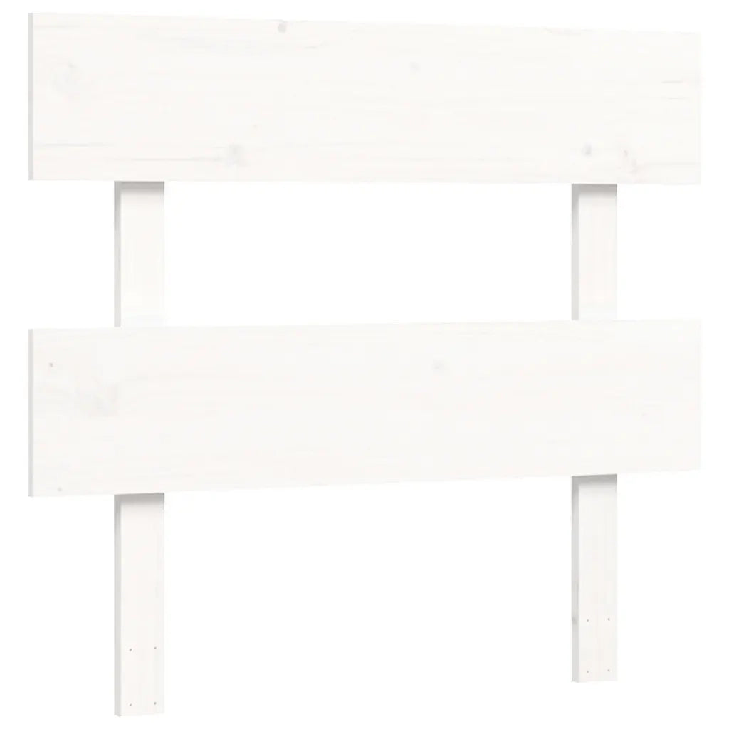 Giroletto senza Materasso Bianco 100x200 cm Legno Massello Pino