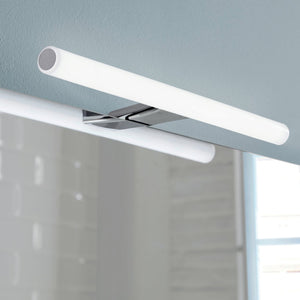 Lampada applique led 30 cm con telaio di fissaggio in resine termoplastice DO43-30 serie Gedy KOS Cromato