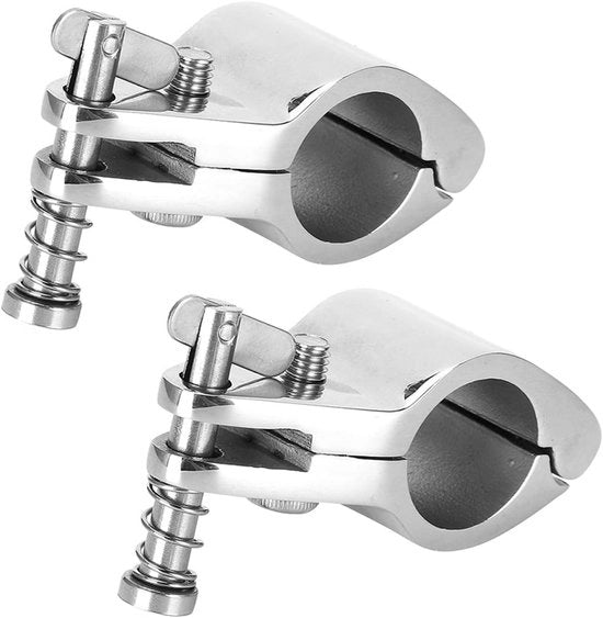 2 Stami Marine Kaak Slides per Boot - Fissi Marine Hardware Accessori - 25mm - Duraturo e Affidabile