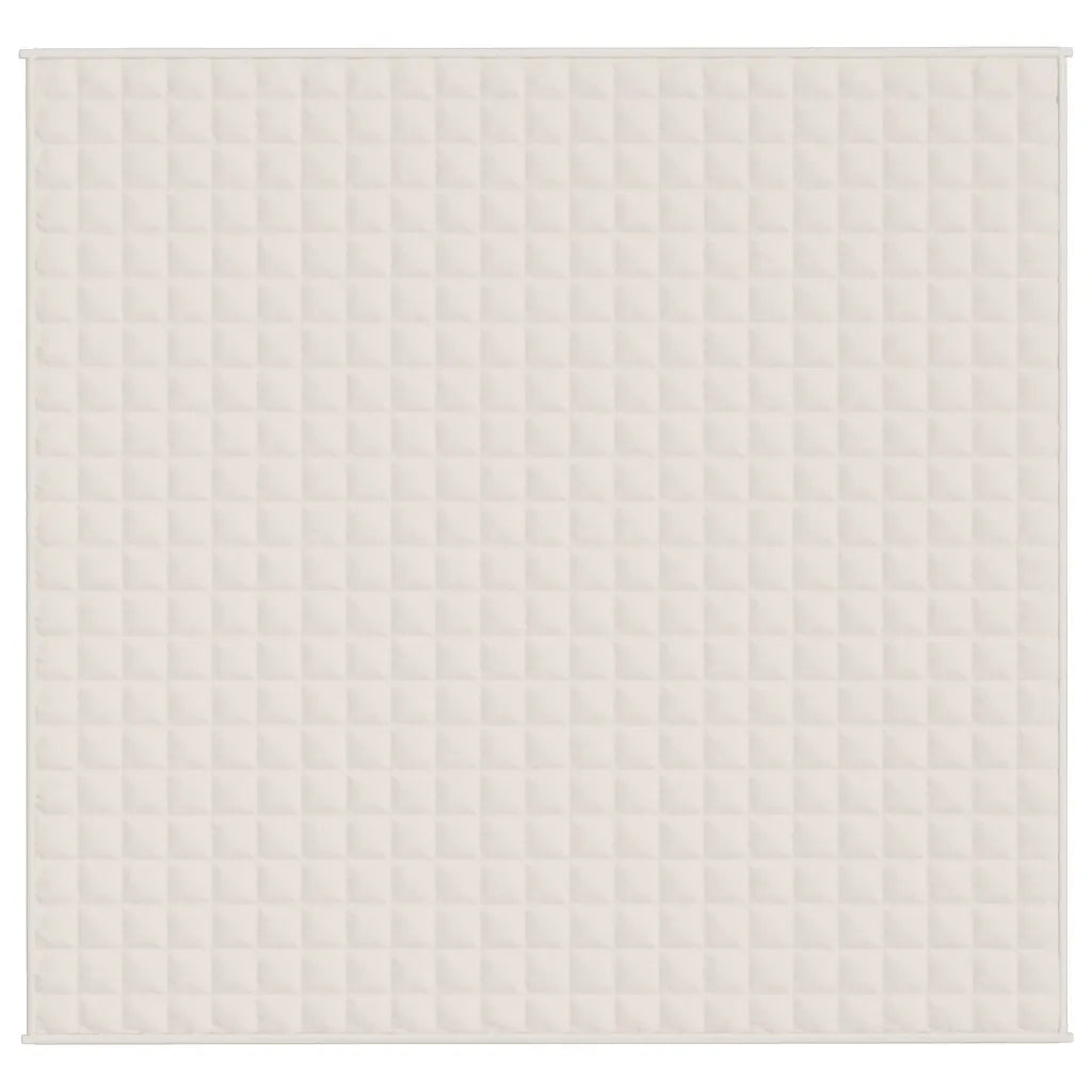 Coperta Ponderata Crema Chiaro 220x240 cm 15 kg Tessuto