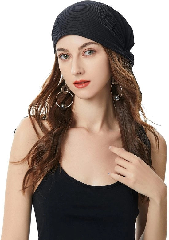 Cappello estivo per donne - Tulband/Sjaal - 100% Poliestere - Dimensione unica - Leggero e comodo - Scialle per capo