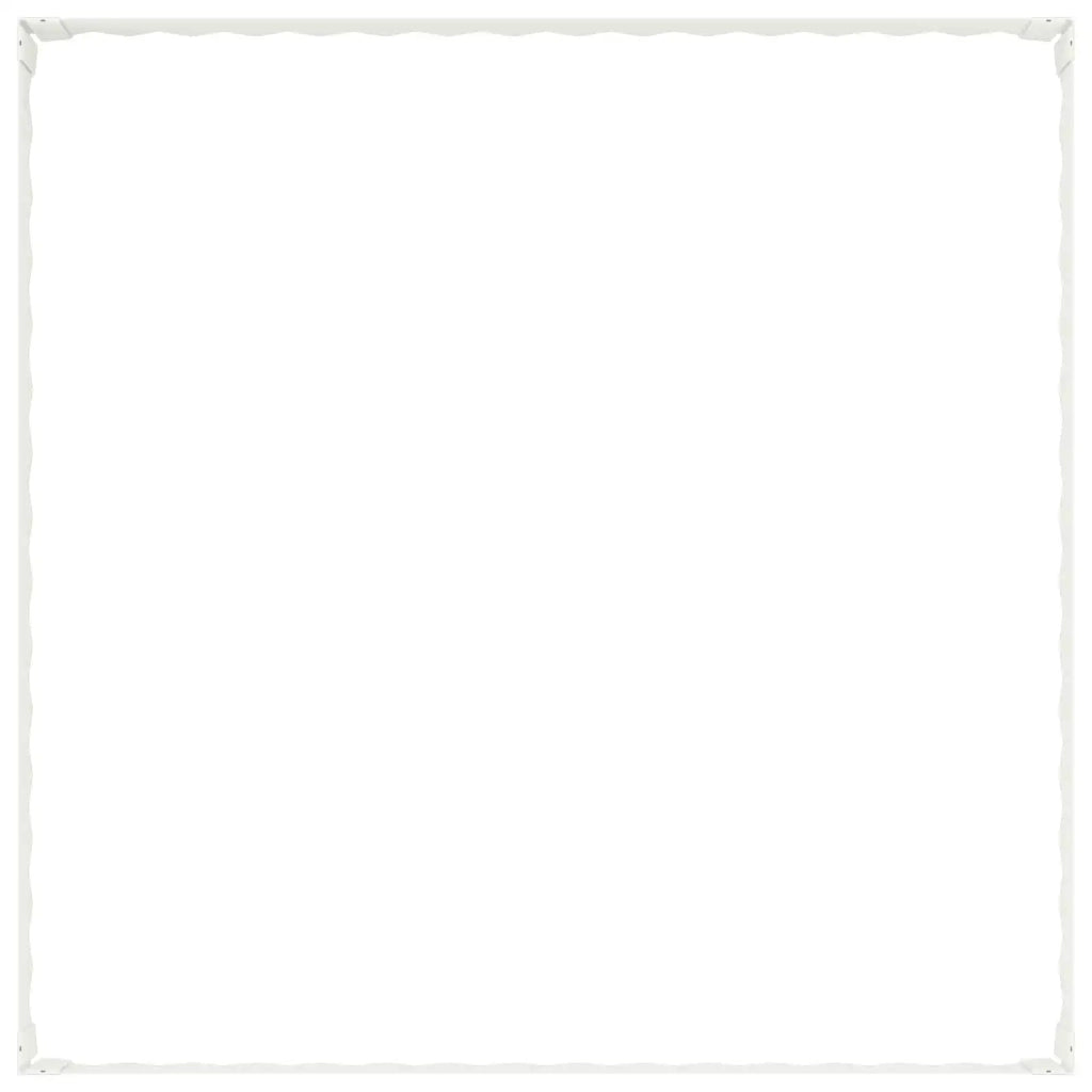 Bordura per Prato 100 x 100 x 20 cm Acciaio Bianco 8008961