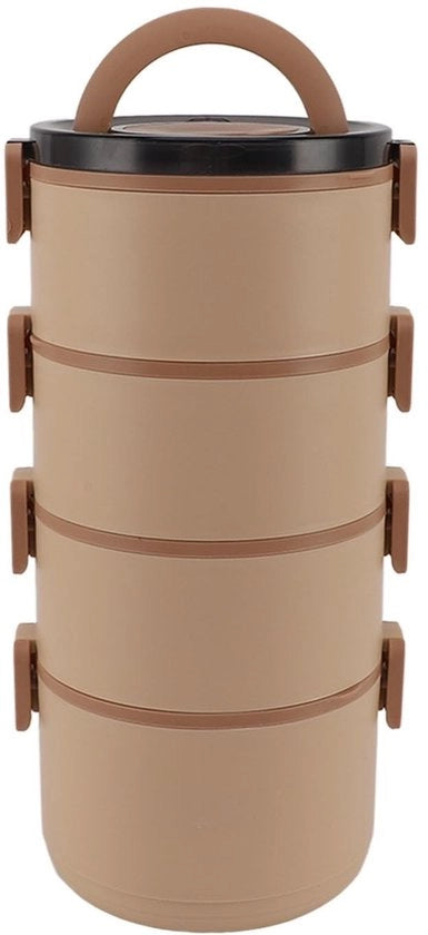 Borsa da Picnic Isolata - In Acciaio Inossidabile - Portatile - 4 Strati - Capacità 2800 ml - Maniglia per Facile Trasporto - Contenitore per Cibi