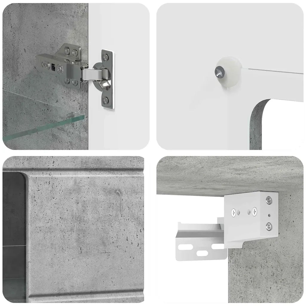 Armadio in Legno Grigio cemento 50 x 29 x 100 cm CFW6326561