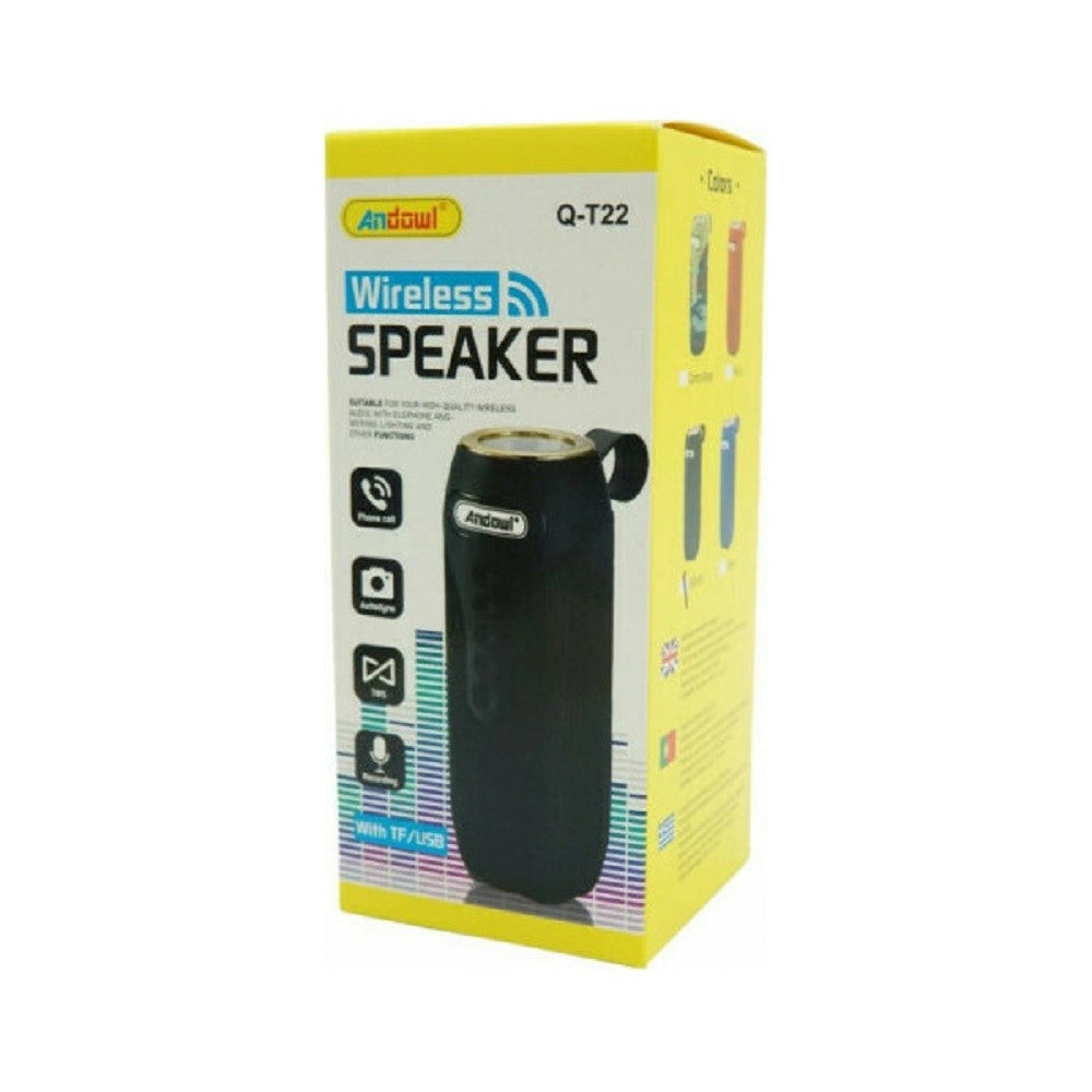 Trade Shop - Altoparlante 2.0 Speaker Portatile Bluetooth 10w Wireless Aux / 3,5 Mm Usb Q-t22 -