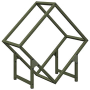 Rastrelliera per Legna da Ardere Verde Oliva 50x25x50 cm CFW2416632