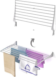 Droogrek Inclinabile per Esterni e Interni – Spaziale e Resistente all'Uso All'Aperto in Alluminio e Acciaio 102x50x50 cm