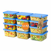 Akitaink 12 Contenitori Rettangolari 650 ml Blu